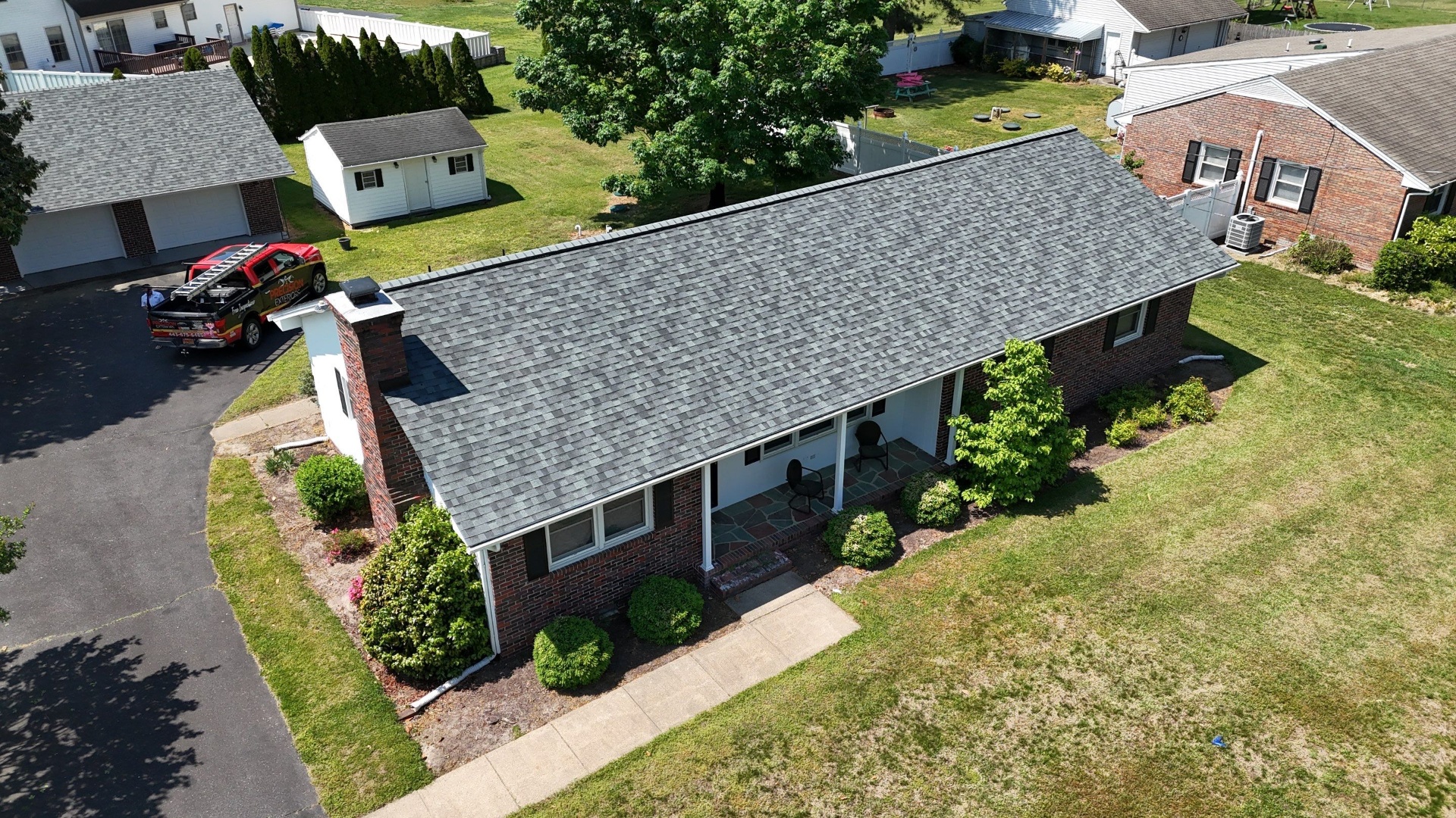 Precision Exteriors completed roof installation