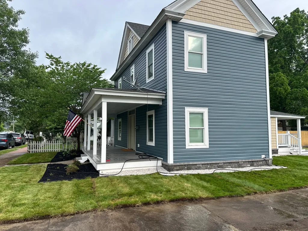 Vinyl siding on residential home — clean modern look